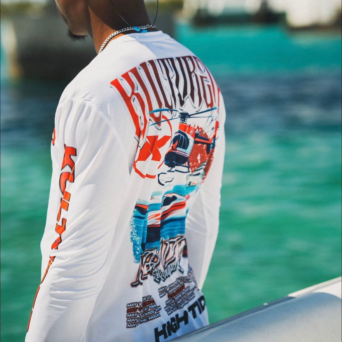 “ISLAND TOUR V3” RASH GUARD – RED