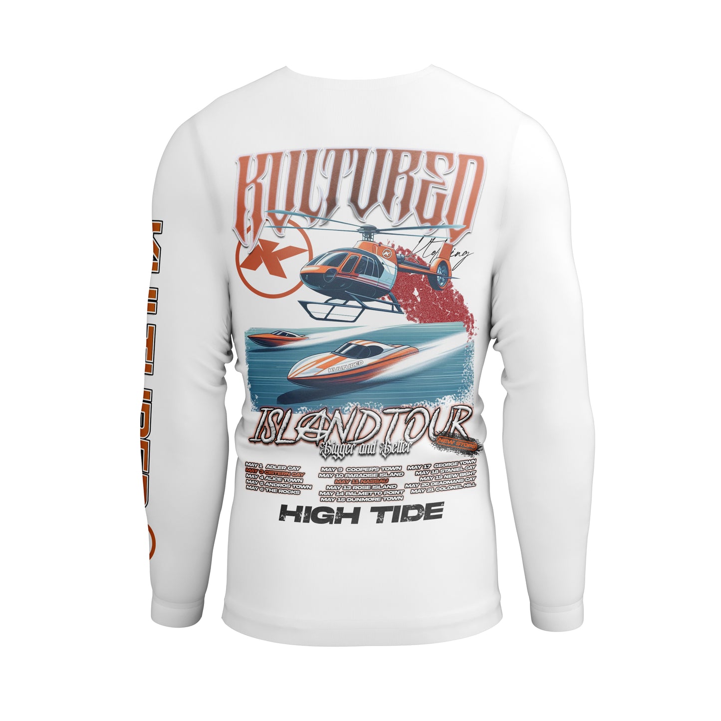“ISLAND TOUR V3” RASH GUARD – ORANGE