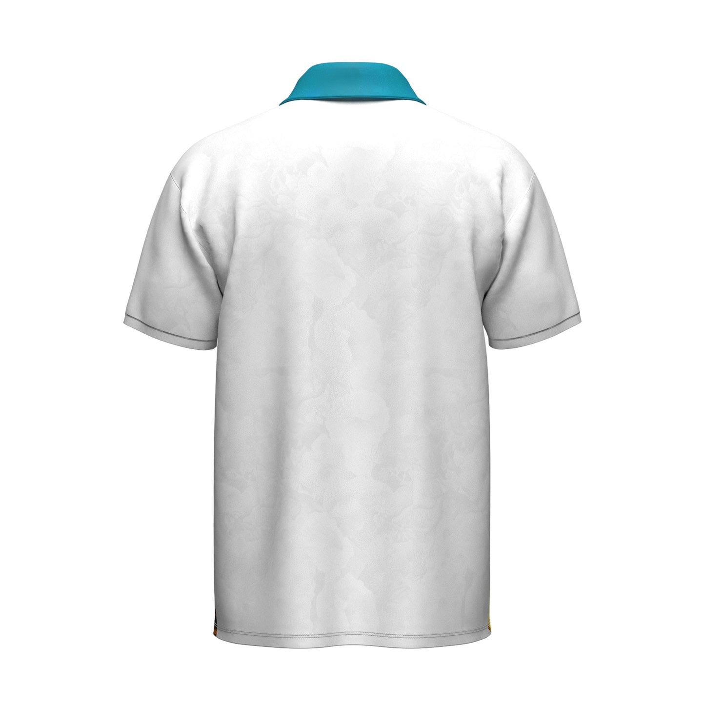 THE SEAFARER POLO - WHITE (AQUA COLLAR)