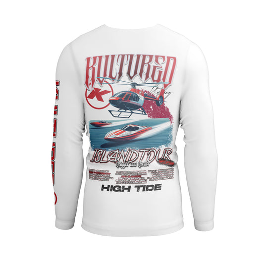 “ISLAND TOUR V3” RASH GUARD – RED