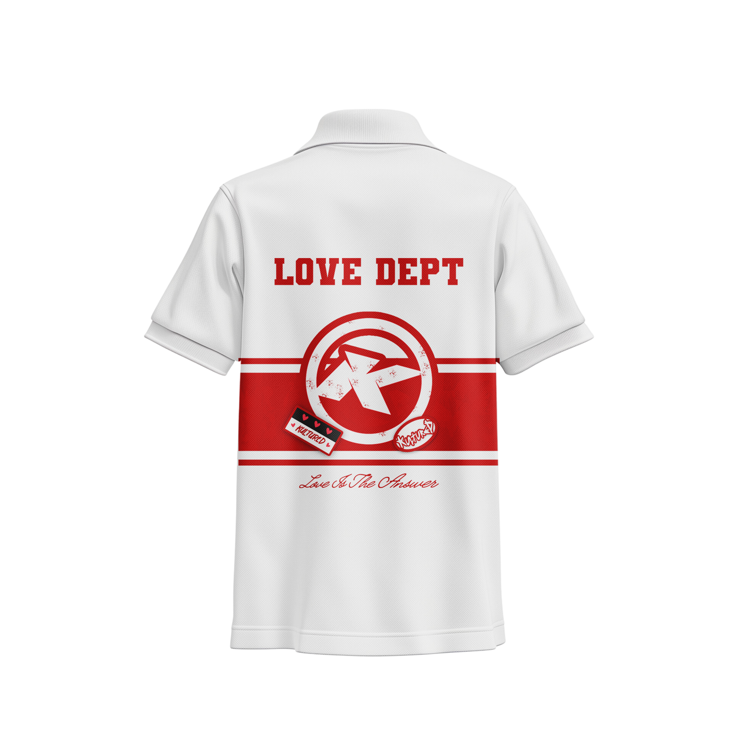 “LOVE DEPT.” POLO - WHITE