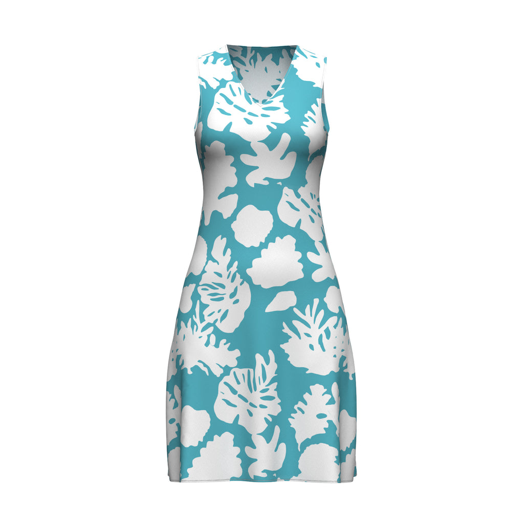THE COASTLINE DRESS - AQUA