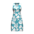 THE COASTLINE DRESS - AQUA