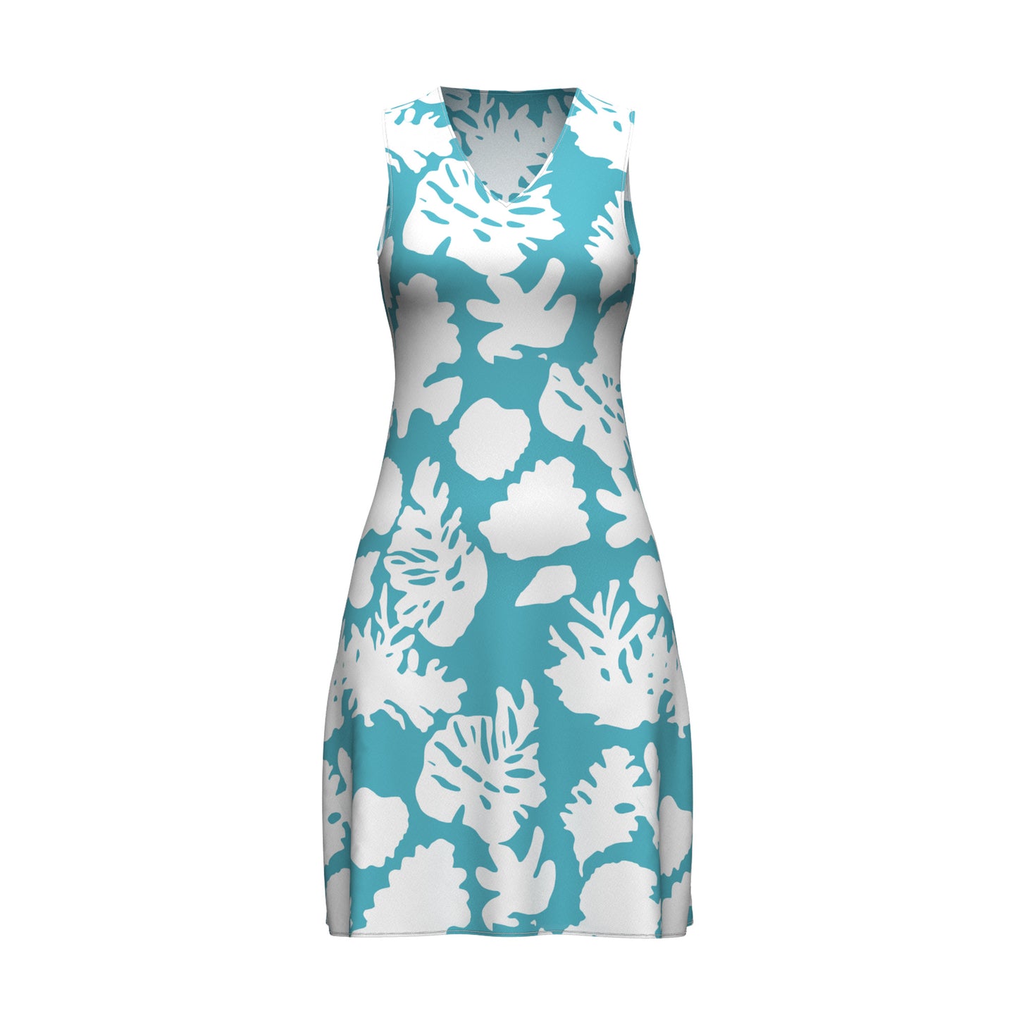 THE COASTLINE DRESS - AQUA