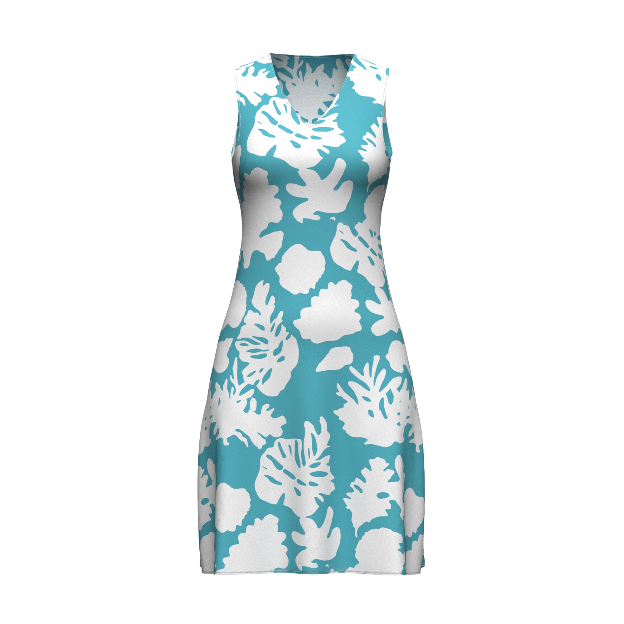 THE COASTLINE DRESS - AQUA
