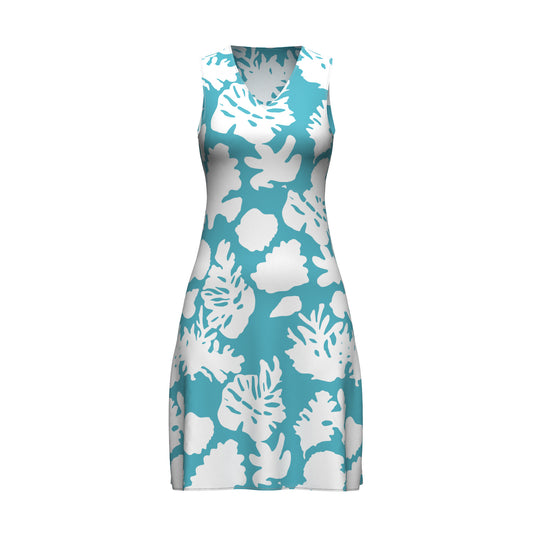 THE COASTLINE DRESS - AQUA