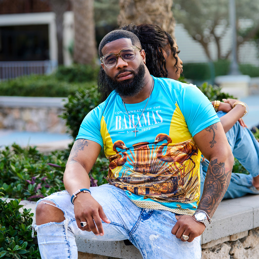 THE SENTINEL TEE - AQUA