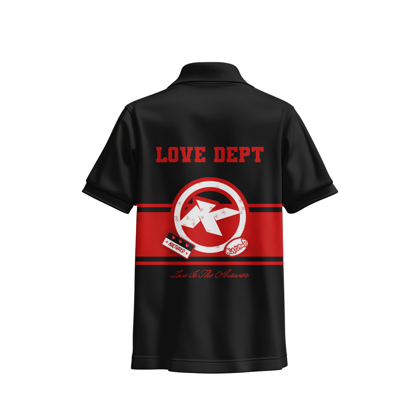 “LOVE DEPT.” POLO - BLACK