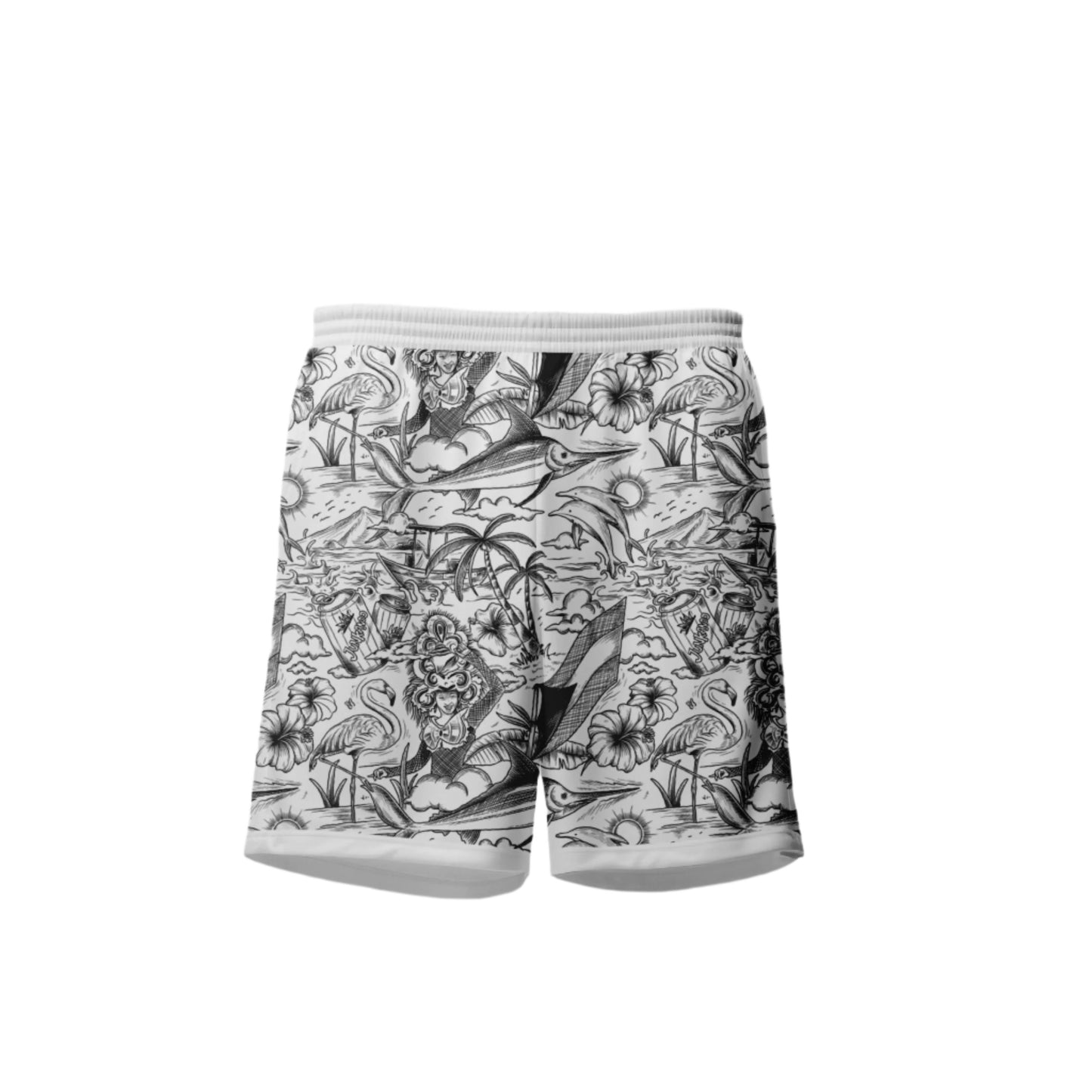 "BAHAMIAN KULTURE" SHORTS - BLACK