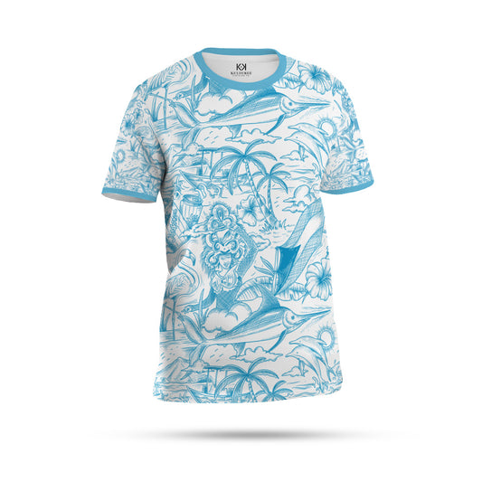 UNISEX "BAHAMIAN KULTURE" TEE - AQUA