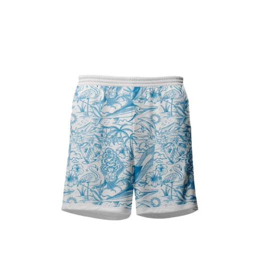 "BAHAMIAN KULTURE" SHORTS - AQUA