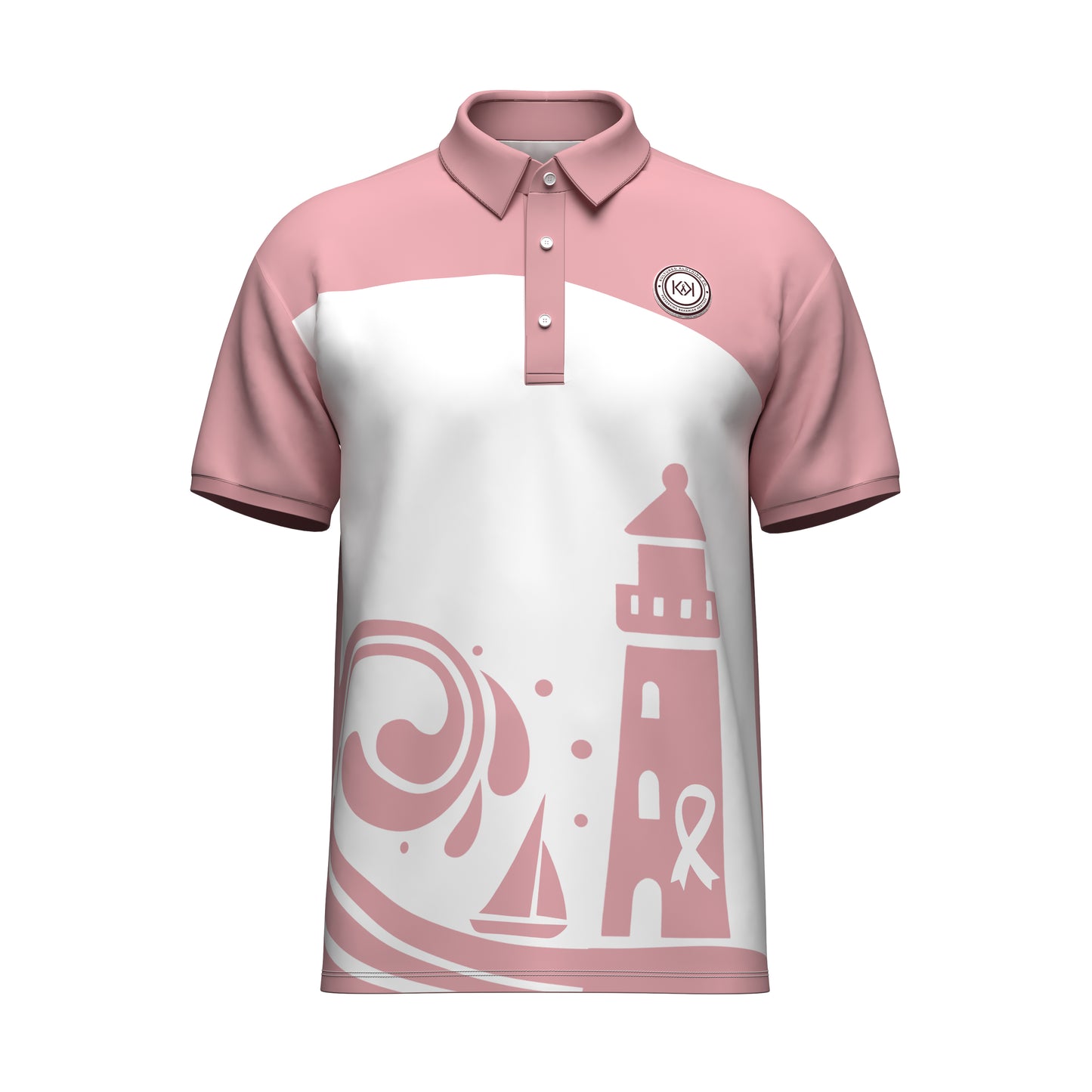 THE LIGHTHOUSE AWARENESS POLO - CORAL