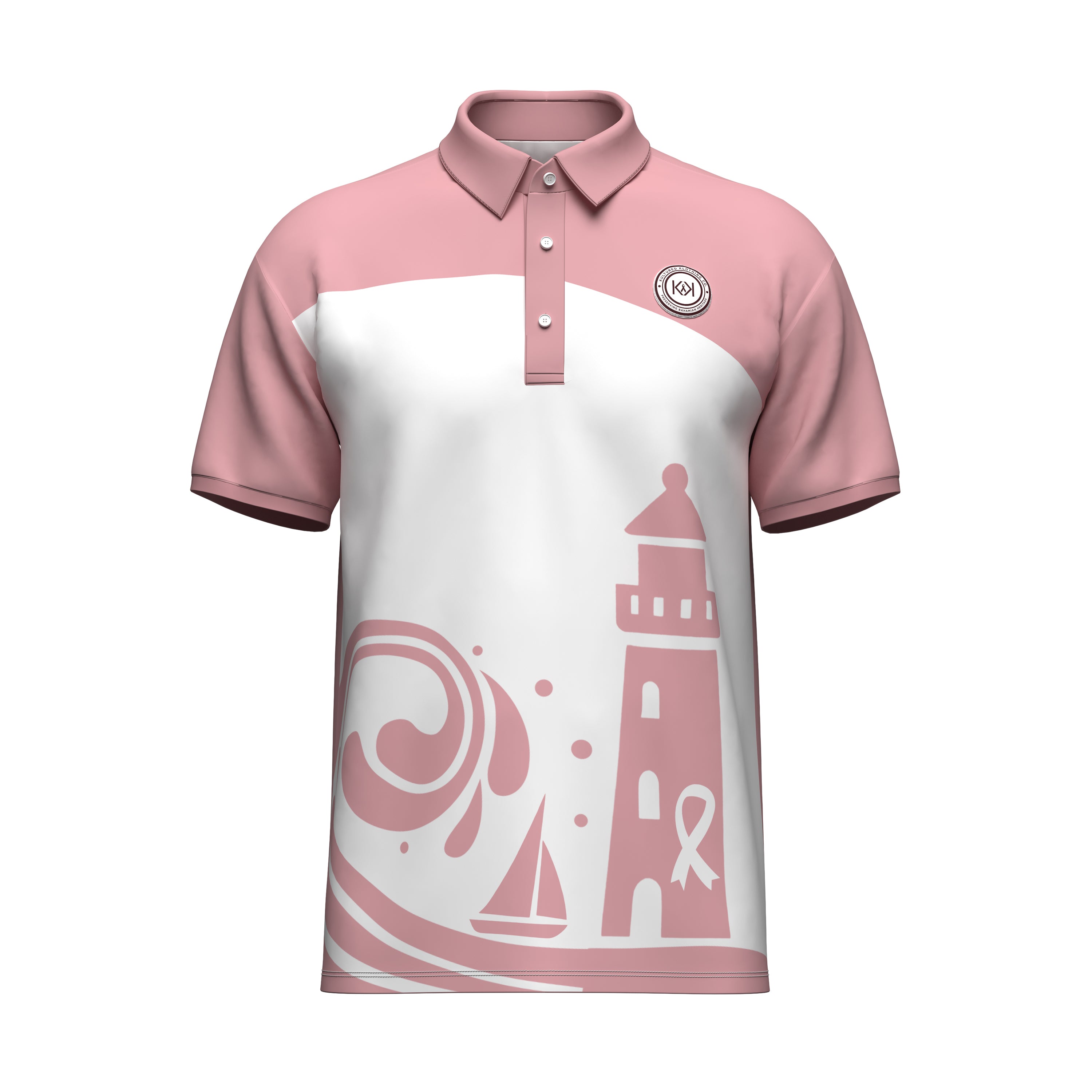 THE LIGHTHOUSE AWARENESS POLO - CORAL