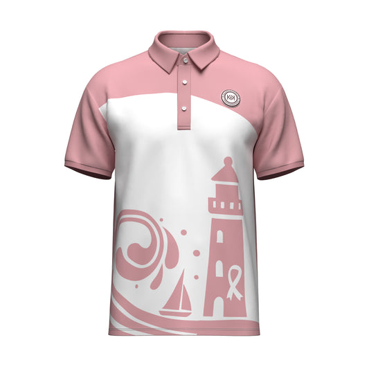 THE LIGHTHOUSE AWARENESS POLO - CORAL