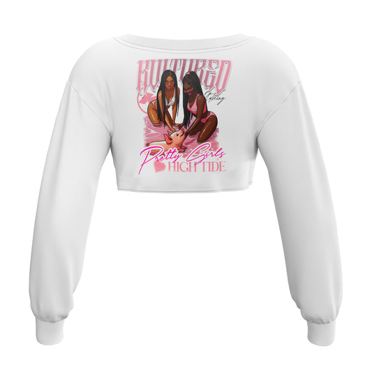 “ISLAND TOUR V4” MICRO-CROP RASH GUARD – WHITE