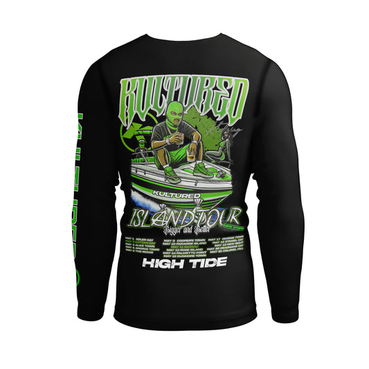 “ISLAND TOUR V2” RASH GUARD – GREEN