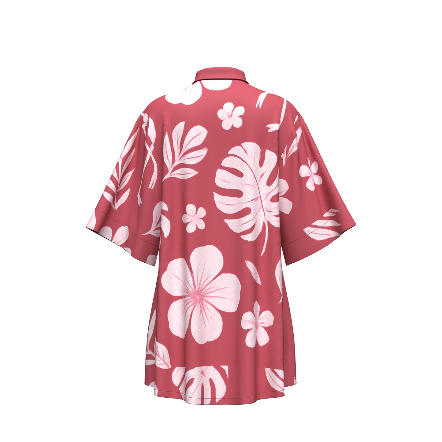 HIBISCUS BLOOM SHIRT DRESS
