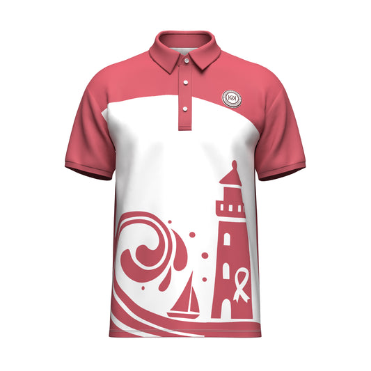 THE LIGHTHOUSE AWARENESS POLO - HIBISCUS