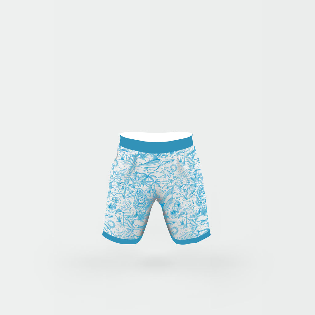 Bahamian Kulture Shorts - Aqua