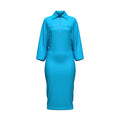 THE DRIFT DRESS - AQUA (LONG)
