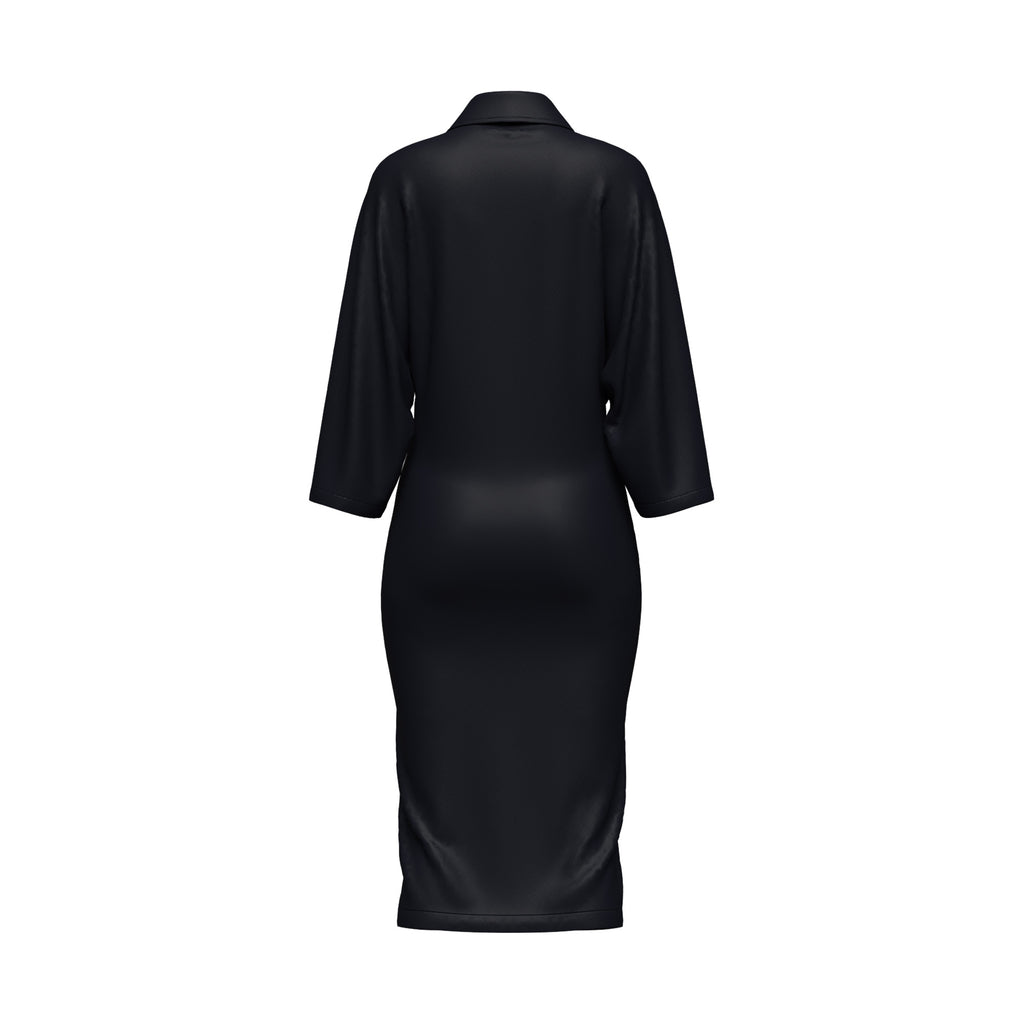 THE DRIFT DRESS - BLACK (LONG)