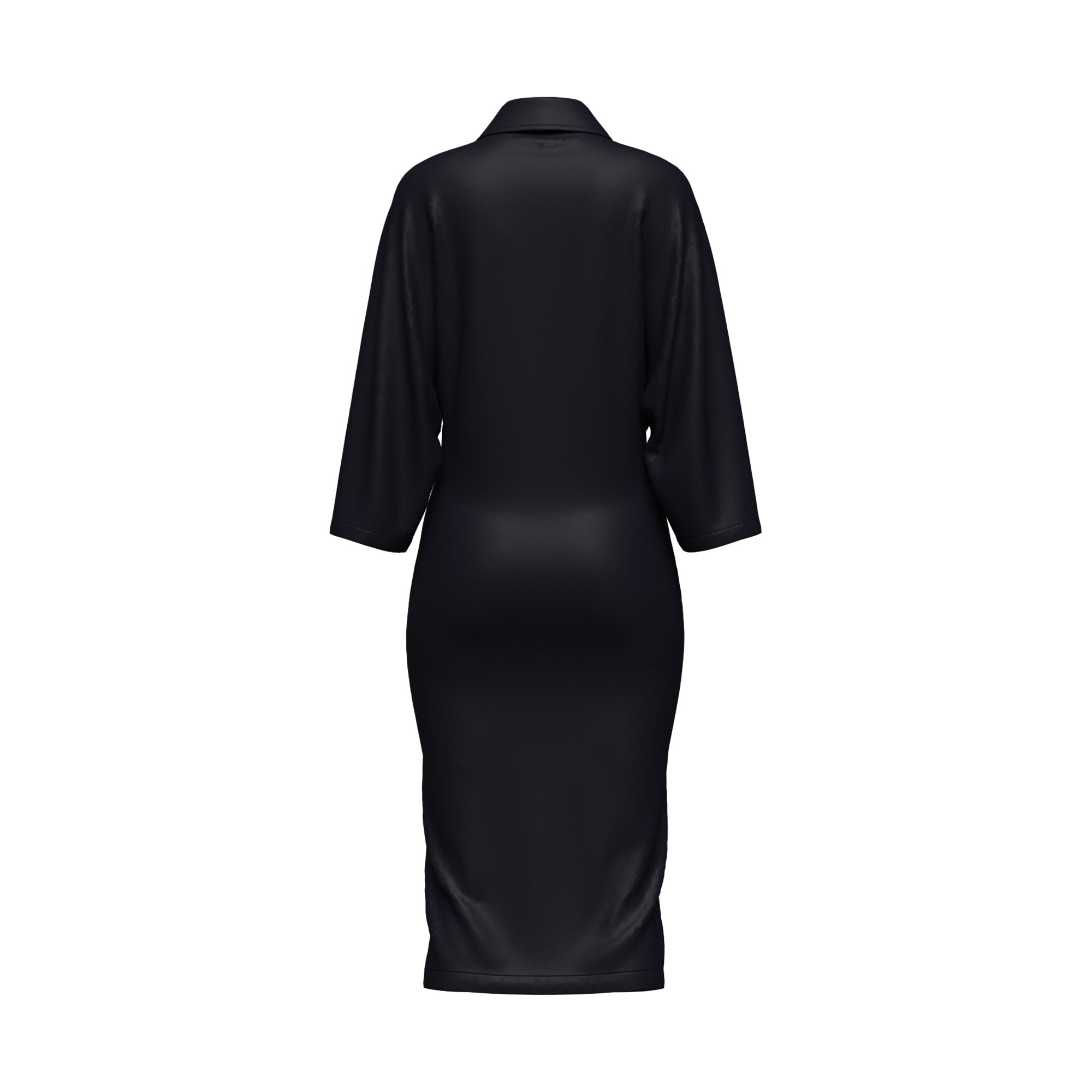THE DRIFT DRESS - BLACK (LONG)