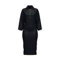 THE DRIFT DRESS - BLACK (LONG)