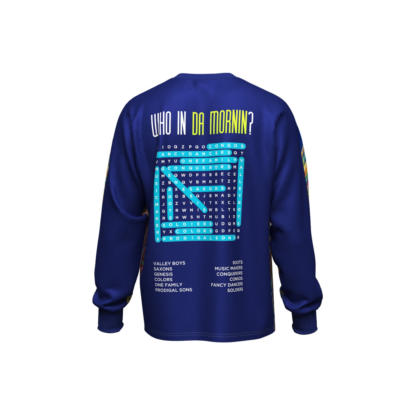 "JUNKANOO FEVER" LONG SLEEVE TEE - NAVY