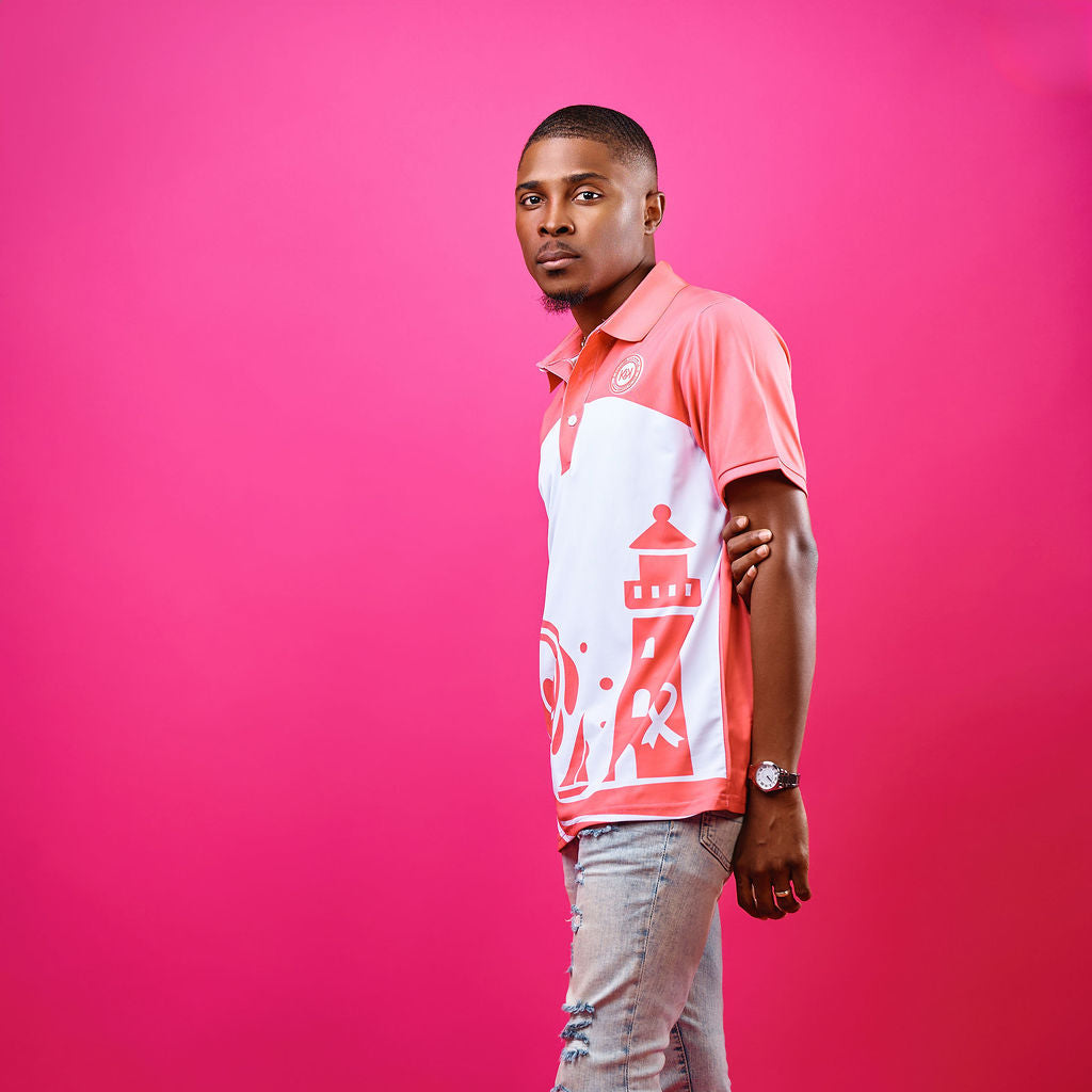 THE LIGHTHOUSE AWARENESS POLO - HIBISCUS