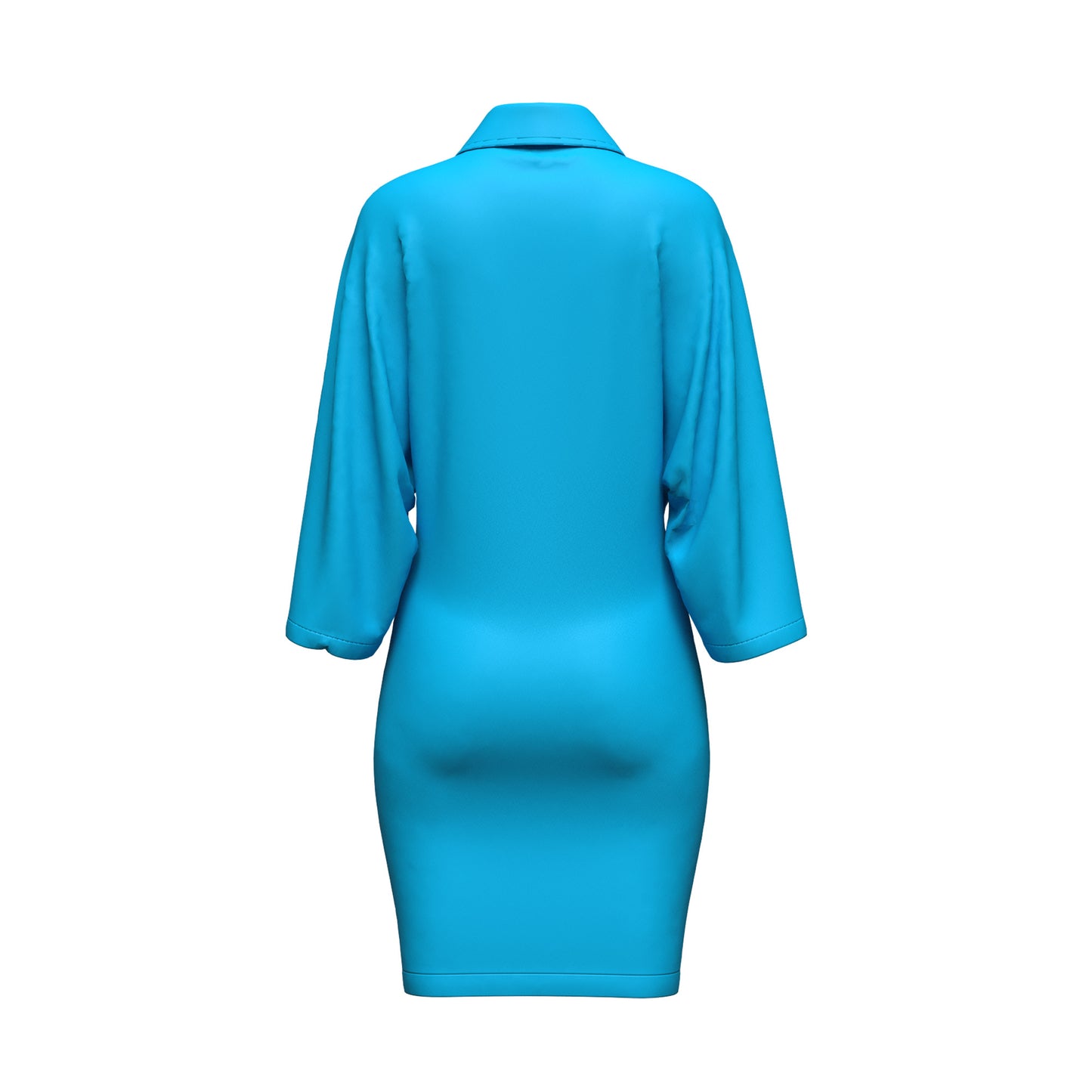 THE DRIFT DRESS - AQUA (SHORT)