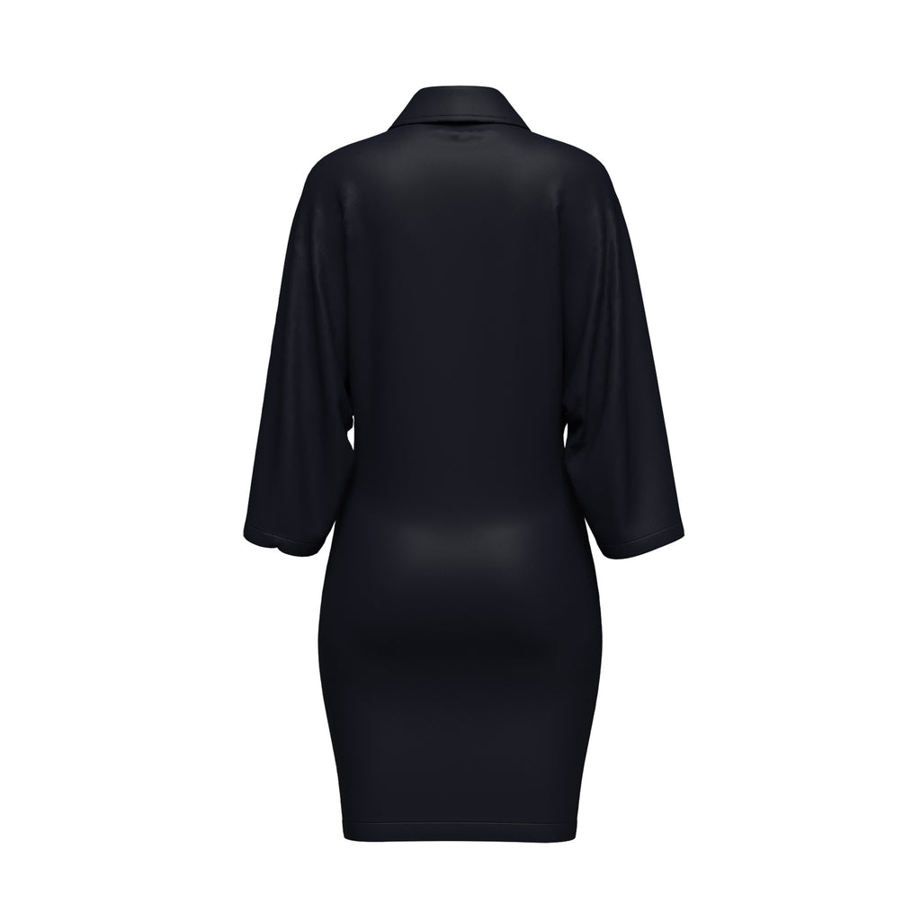 THE DRIFT DRESS - BLACK (SHORT)