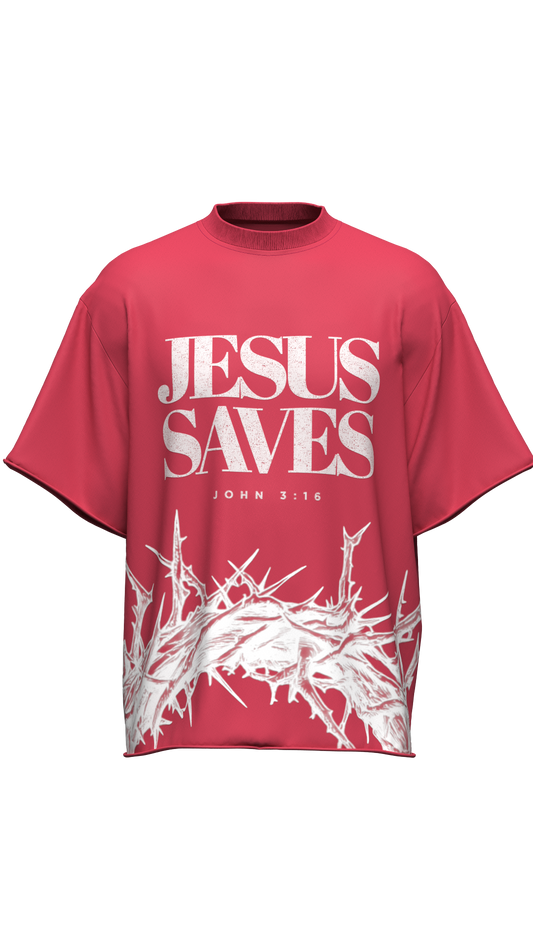 'JESUS SAVES' TEE